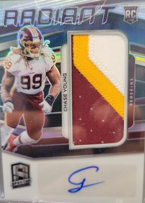 2020 Spectra #8 Radiant Rookie Patch Signatures (/75)