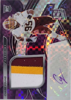 2020 Spectra #215 Rookie Patch Auto - Neon Purple /35