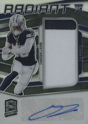 2020 Spectra #4 Radiant Rookie Patch Signatures (/65)