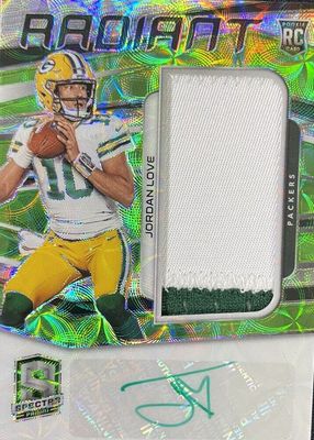 2020 Spectra #2 Radiant Rookie Patch Signatures - Neon Green (/25)