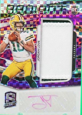 2020 Spectra #2 Radiant Rookie Patch Signatures - Neon Purple (/20)