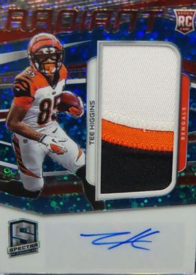 2020 Spectra #5 Radiant Rookie Patch Signatures - Neon Blue (/50)