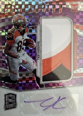 2020 Spectra #5 Radiant Rookie Patch Signatures - Neon Purple (/30)