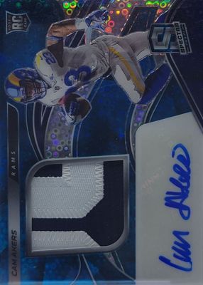 2020 Spectra #223 Rookie Patch Auto - Neon Blue /60
