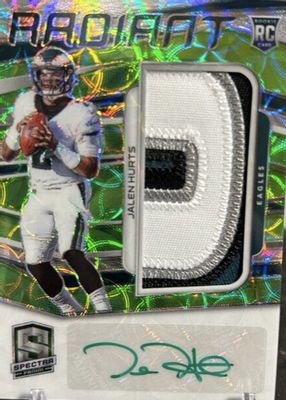 2020 Spectra #6 Radiant Rookie Patch Signatures - Neon Green (/35)
