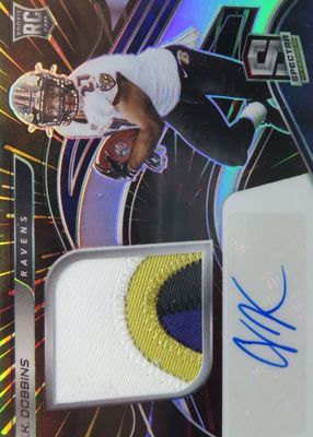 2020 Spectra #212 Rookie Patch Auto - Hyper /75