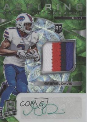 2020 Spectra #19 Aspiring Patch Autographs - Neon Green (/50)