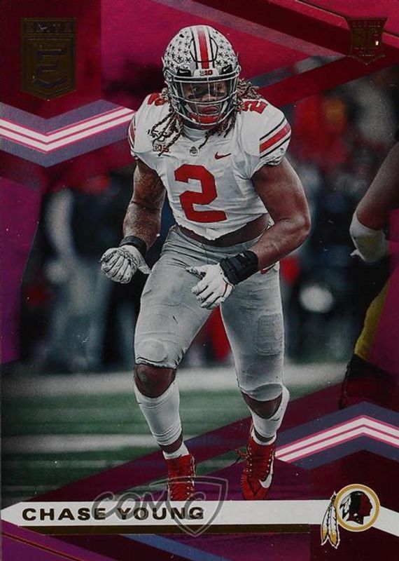 Chase Young 2020 Elite #105 Pink Rookie RAW