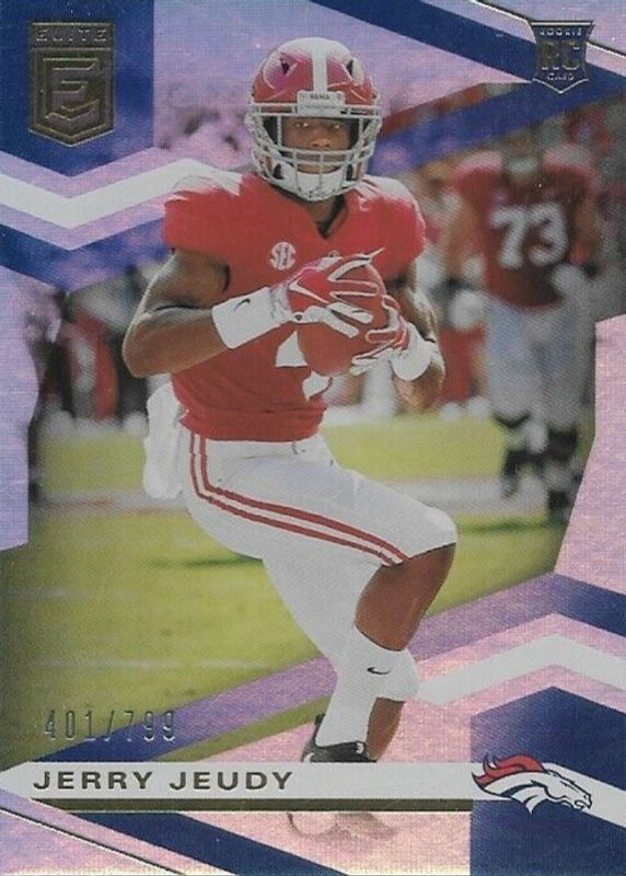 Jerry Jeudy 2020 Elite #103 Base Rookie /799 SGC 10