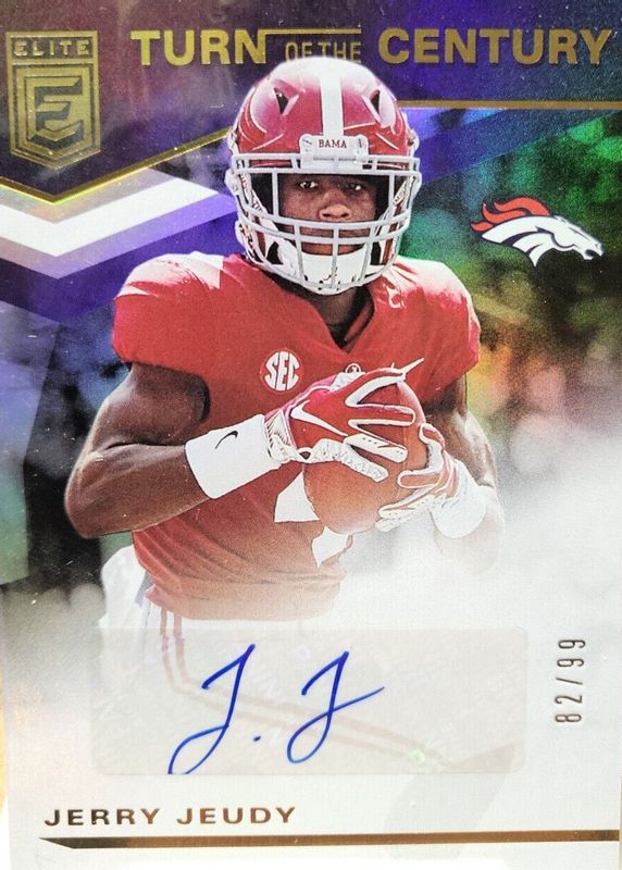 Jerry Jeudy 2020 Elite #TC-JJ Turn of the Century Autographs (/99) Rookie SGC 10