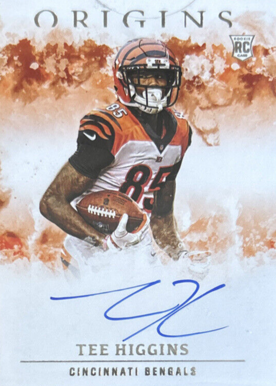 Tee Higgins 2020 Origins #RA-TH Rookie Autographs Price Guide