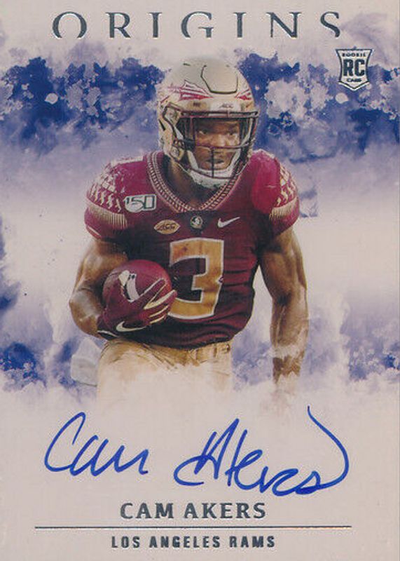 Cam Akers 2020 Origins #RA-CA Rookie Autographs Rookie SGC 10