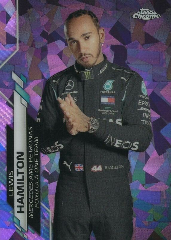 Lewis Hamilton 2020 Topps Chrome Formula 1 Sapphire Edition #1 Purple /10 PSA 10