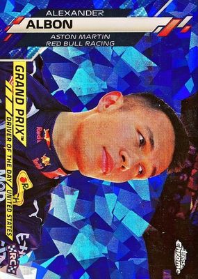 2020 Topps Chrome Formula 1 Sapphire Edition #172 Grand Prix Driver of the Day (United States)