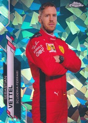 Sebastian Vettel 2020 Topps Chrome Formula 1 Sapphire
