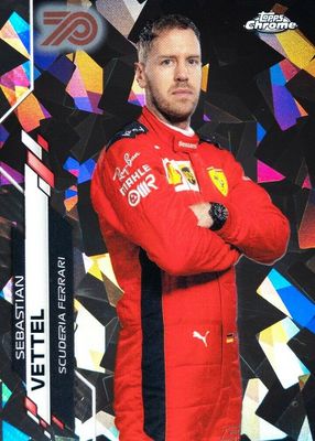Sebastian Vettel 2020 Topps Chrome Formula 1 Sapphire