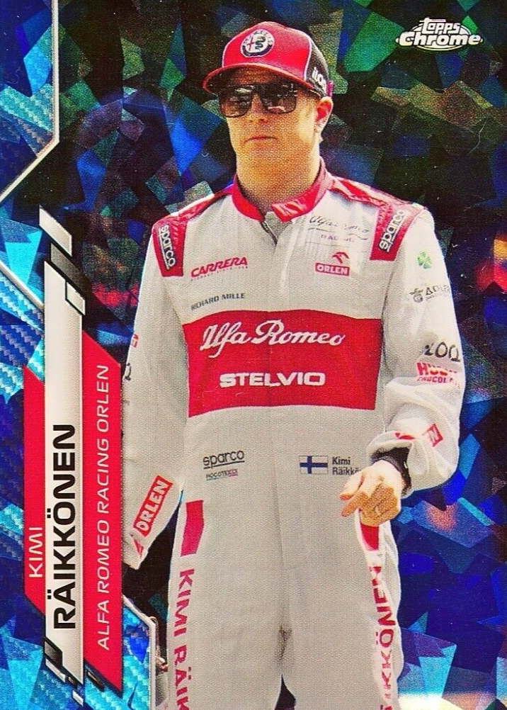 Kimi Raikkonen 2020 Topps Chrome Formula Sapphire Edition #188