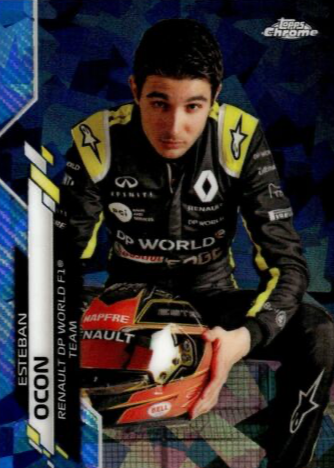 2020 Topps Chrome F1 Esteban Ocon RC GOLD WAVE AUTO /50