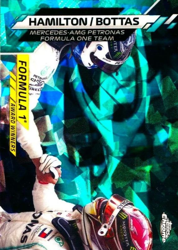 2020 Topps Chrome Formula 1 Sapphire Edition #196 F1 Award Winners - Aqua /99