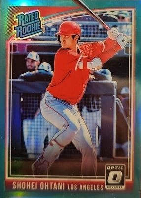 2018 Optic #56 Rated Rookie - Aqua /299 (Batting)