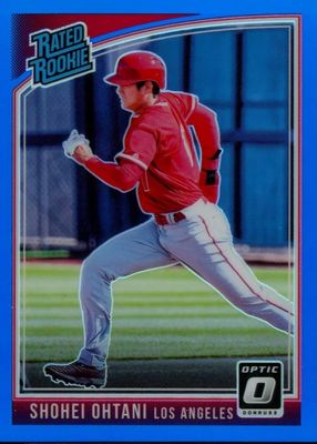 2018 Optic #56 Rated Rookie - Blue /149 (Running)