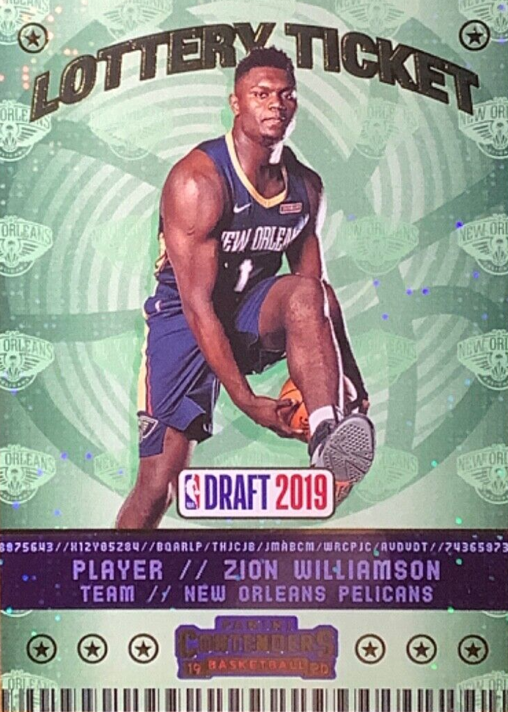 Zion Williamson 2019 Contenders #1 Lottery Ticket Price