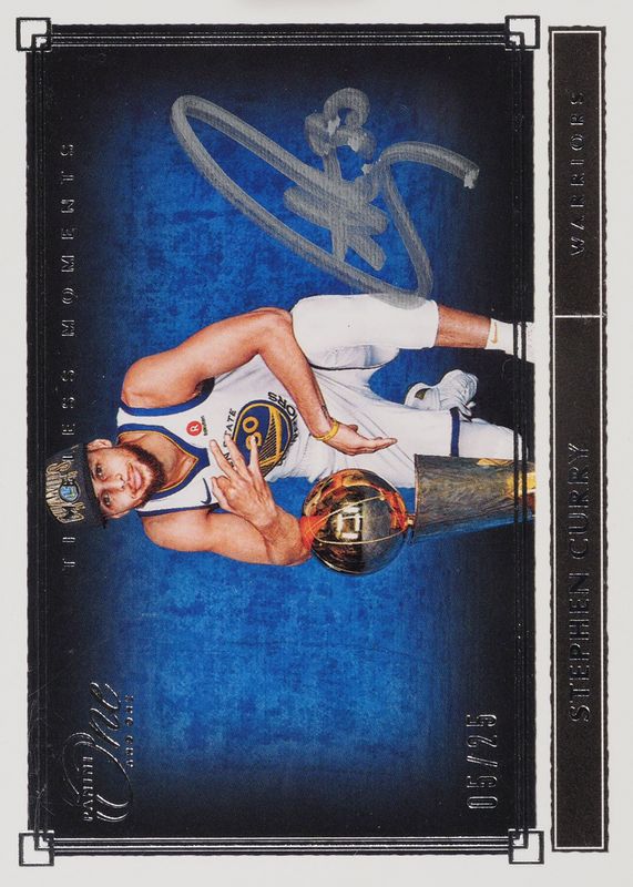 Stephen Curry 2019 One and One #TM-SCY Timeless Moments Autographs (/25) PSA 10