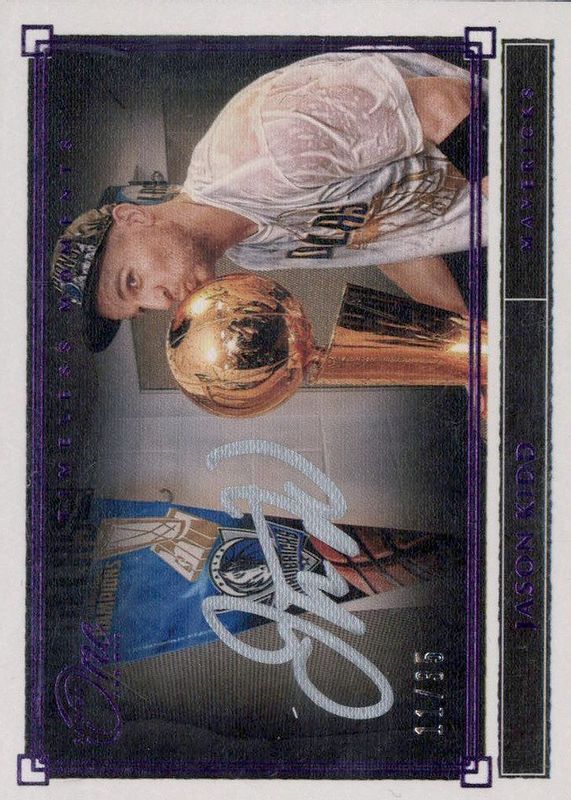 Jason Kidd 2019 One and One #TM-JKD Timeless Moments Autographs - Purple /35 PSA 10