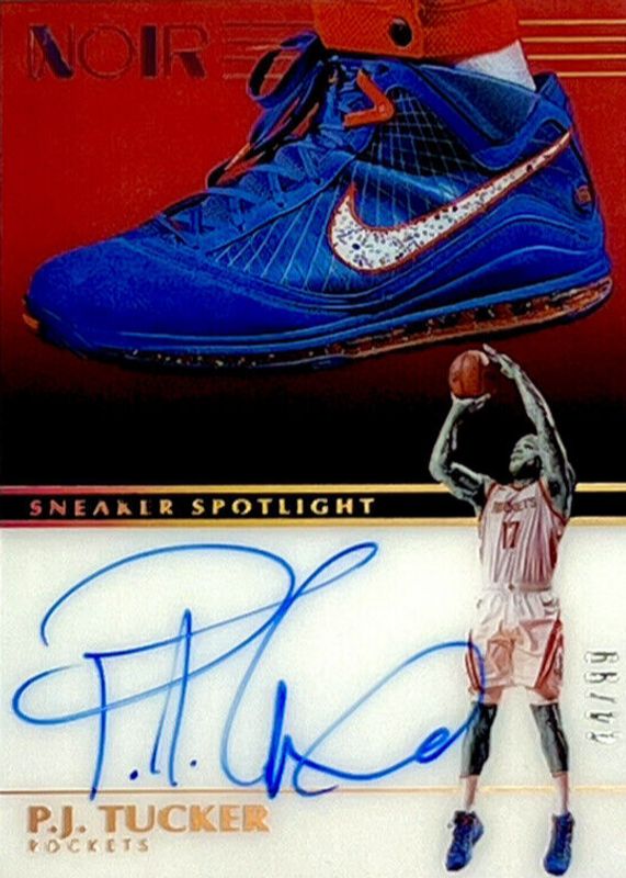 PJ Tucker 2019 Noir #SNS-PJ Sneaker Spotlight Autographs /99 RAW