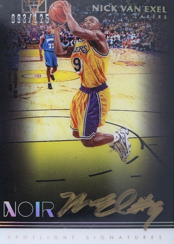 Nick Van Exel 2019 Noir Spotlight Signatures /125 RAW