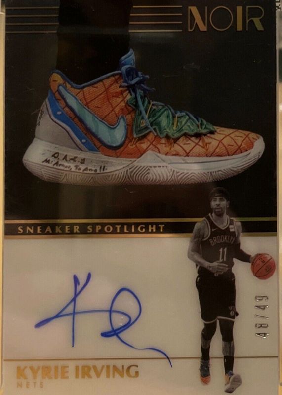 Kyrie Irving 2019 Noir #SNS-KIV Sneaker Spotlight Autographs /49 PSA 8.5