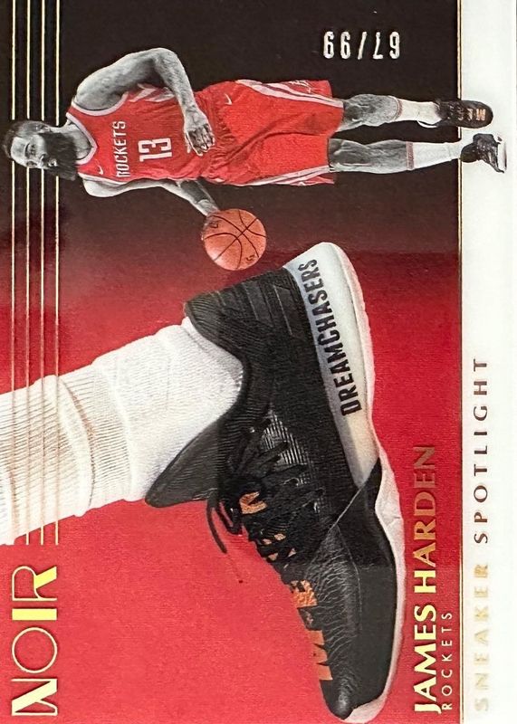 James Harden 2019 Noir #3 Sneaker Spotlight /99 PSA 8