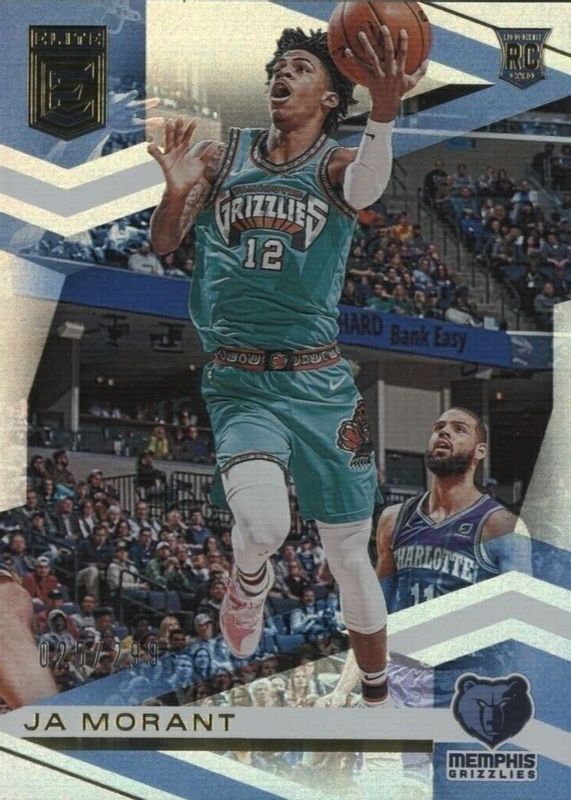 Ja Morant 2019 Elite #118 Base Rookie /299 Rookie RAW