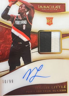 2019 Immaculate #102 Rookie Patch Auto /99