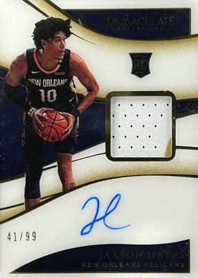 2019 Immaculate #137 Rookie Patch Auto /99