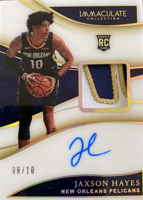 2019 Immaculate #137 Rookie Patch Auto - Gold /10