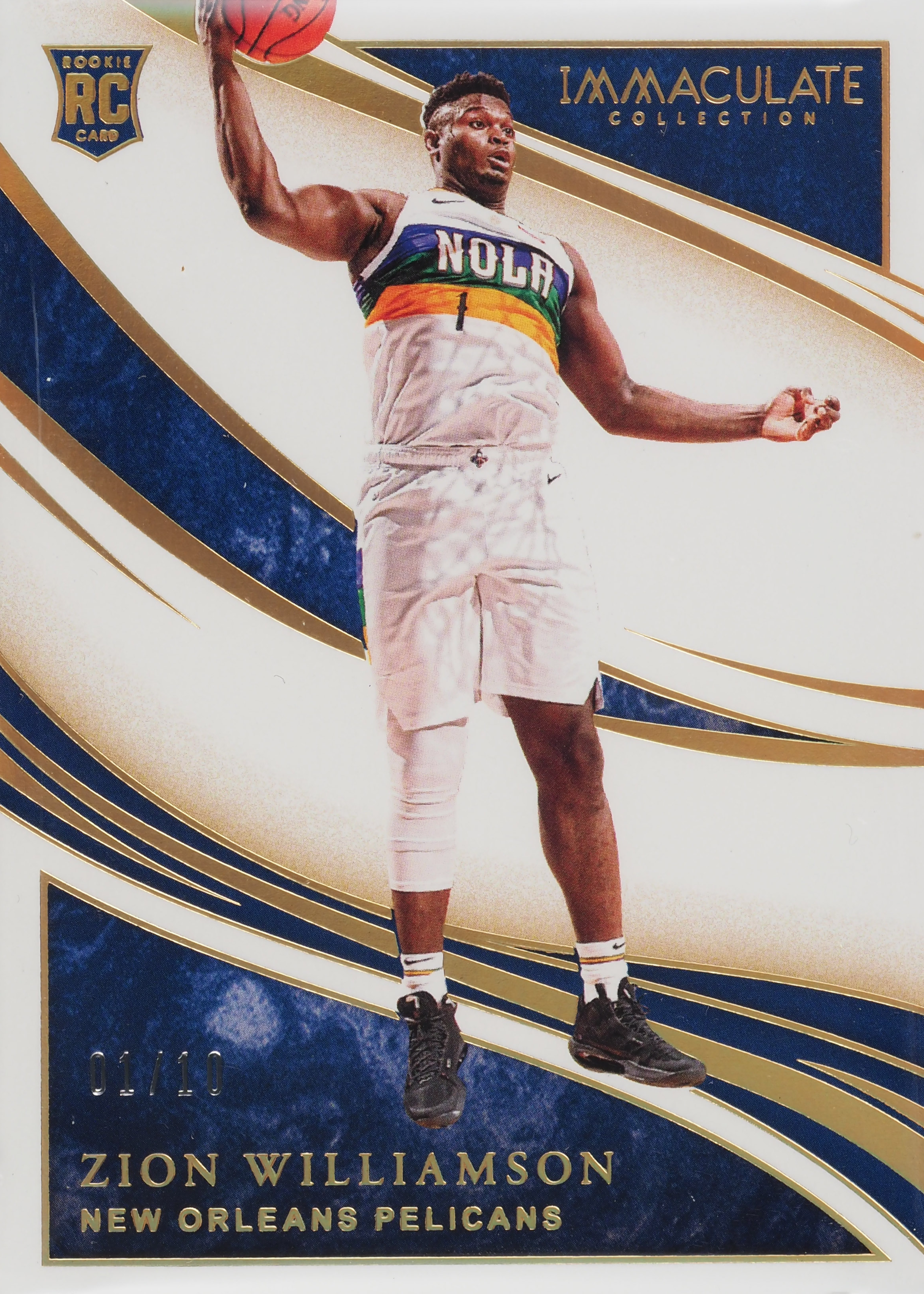 Zion Williamson 2019 Immaculate #8 Gold /10 Price Guide - Sports 