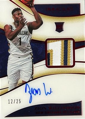 2019 Immaculate #136 Rookie Patch Auto - Red /25