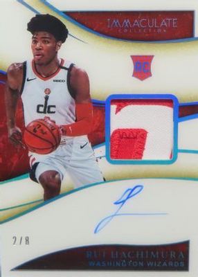 2019 Immaculate #124 Rookie Patch Auto - Jersey Number (/8)