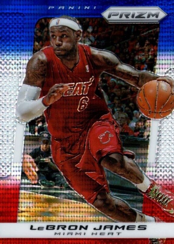 LeBron James 2013 Prizm #65 Red White Blue Pulsar PSA 10 Price