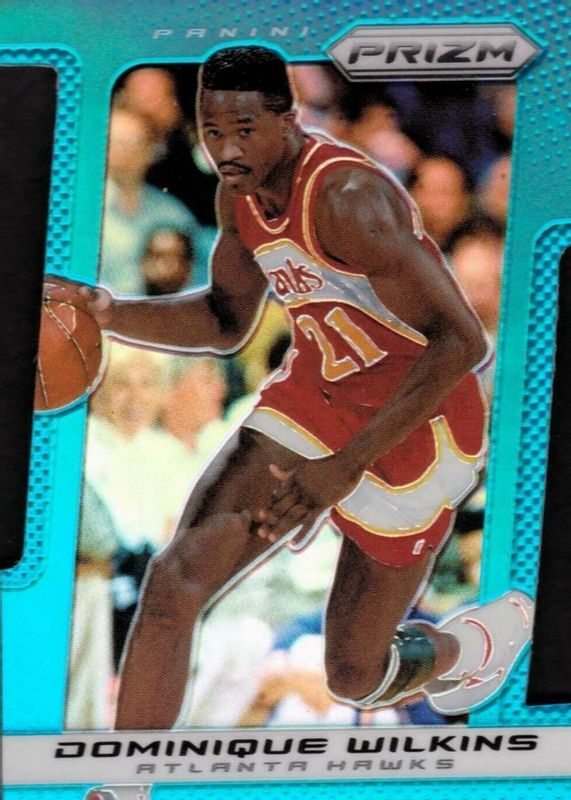 Dominique Wilkins 2013 Prizm #243 Light Blue Die-Cut /199 PSA 10