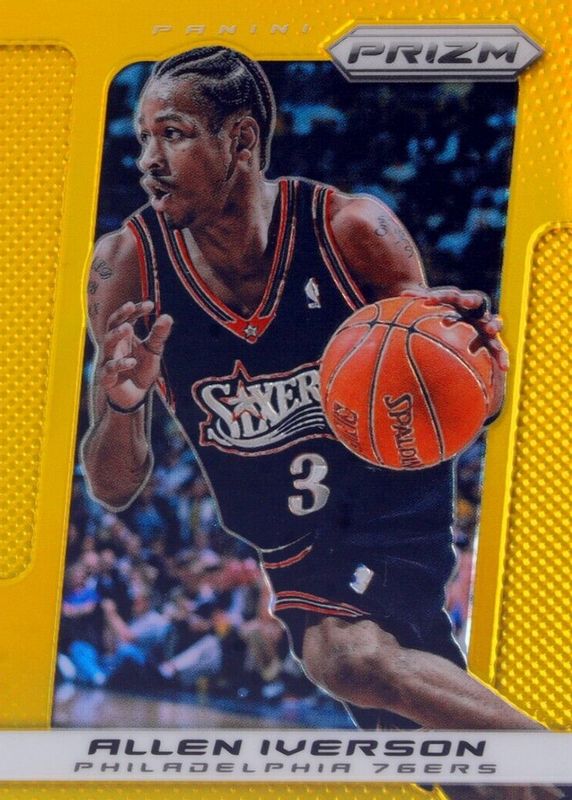 Allen Iverson 2013 Prizm #214 Gold /10 SGC 10 PRISTINE