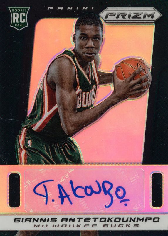 Giannis Antetokounmpo 2013 Prizm #33 Autographs - Black /1 Rookie SGC 10