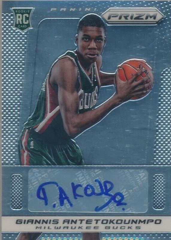 Giannis Antetokounmpo 2013 Prizm #33 Autographs Rookie SGC 9