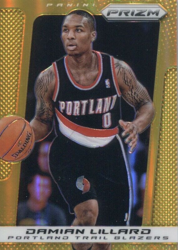 Damian Lillard 2013 Prizm #19 Gold /10 BGS 10 BLACK LABEL