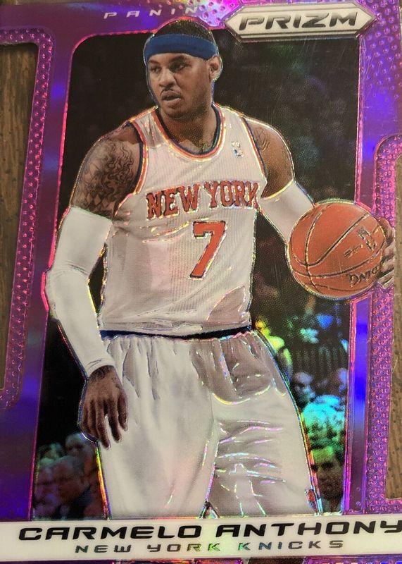 Carmelo Anthony 2013 Prizm #172 Purple Die-Cut /49 BGS 9.5