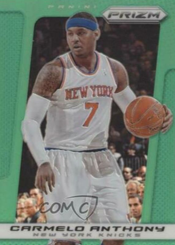 Carmelo Anthony 2013 Prizm #172 Green BGS 9.5