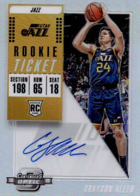 2018 Contenders Optic #113 Rookie Ticket Auto (Blue Jersey)