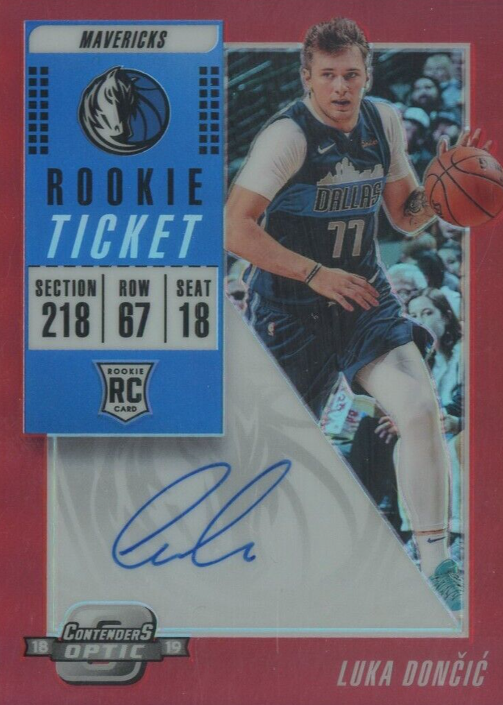 その他 Luka Doncic Contenders Optic RC Silver 2018 Contenders Optic Rookie Lottery Ticket Silver Prizm