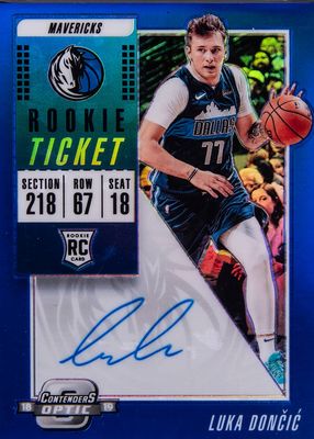 2018 Contenders Optic #128 Rookie Ticket Auto Variation - Blue /49 (Dribbling)